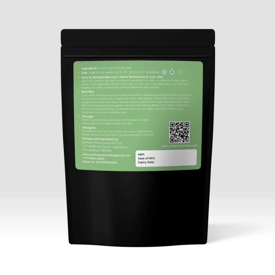 Dried Lion's Mane Mushrooms