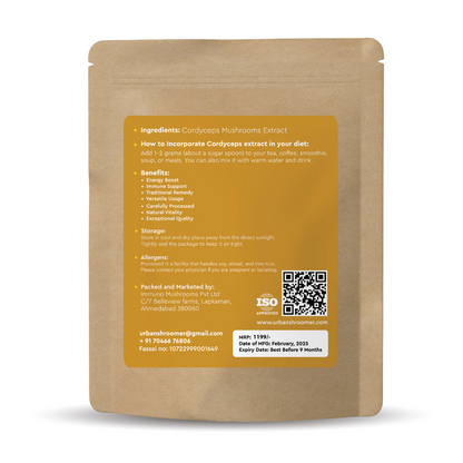 Cordyceps Mushroom Extract: Energy